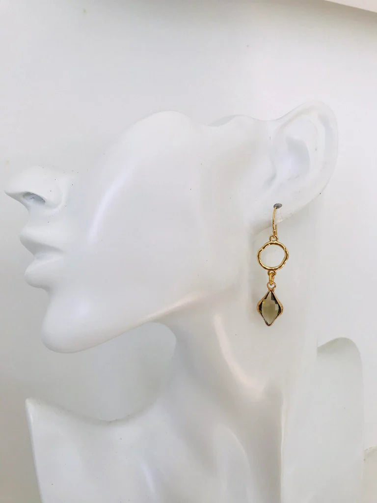 TWIGG JEWELLERY Audrey Juniper Diamond Drop Earring