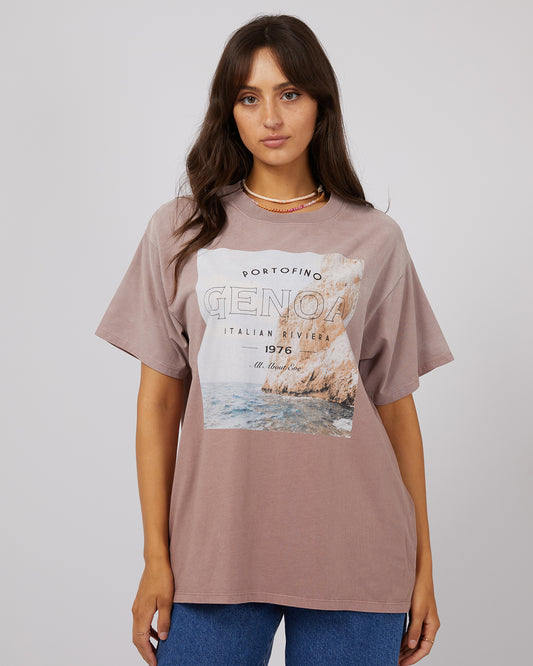 All About Eve Genoa Oversize Tee Fawn