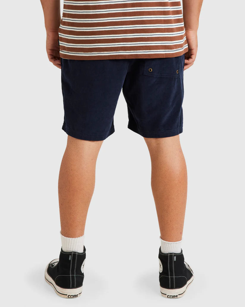 RVCA Escape Cord Elastic Edge Short Navy