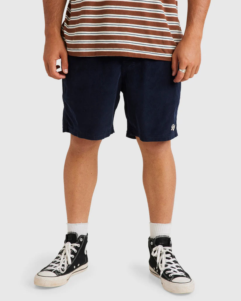 RVCA Escape Cord Elastic Edge Short Navy