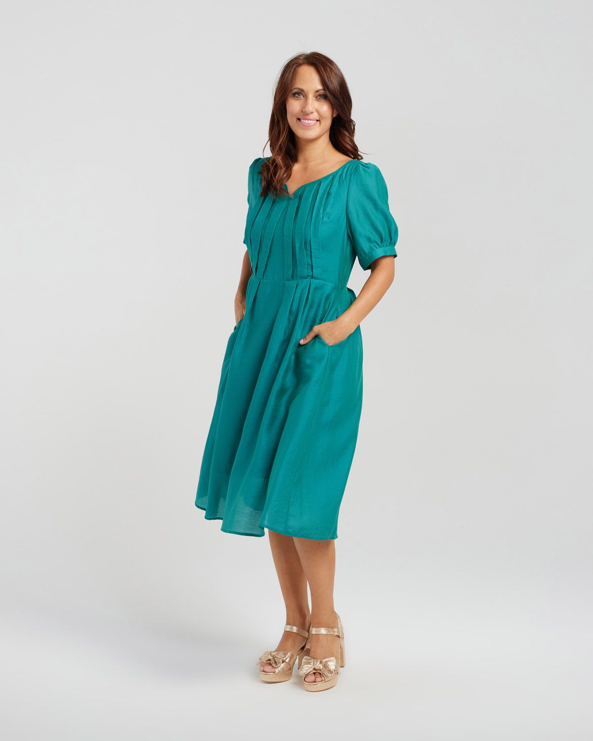 Seduce Julia Dress Forest Green