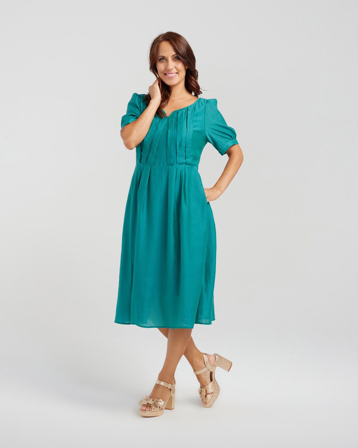 Seduce Julia Dress Forest Green