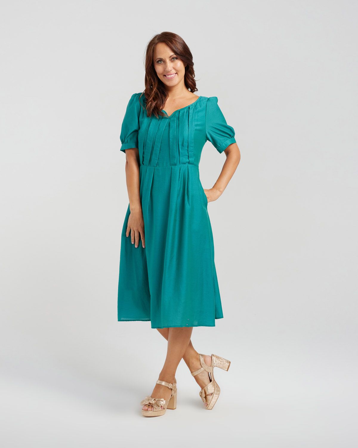 Seduce Julia Dress Forest Green