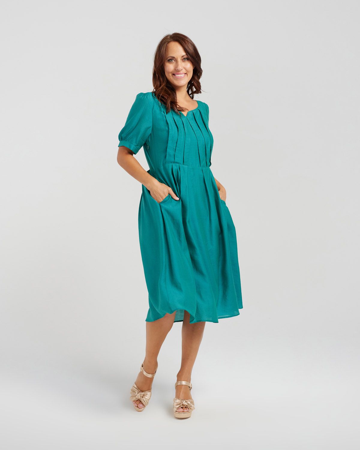 Seduce Julia Dress Forest Green