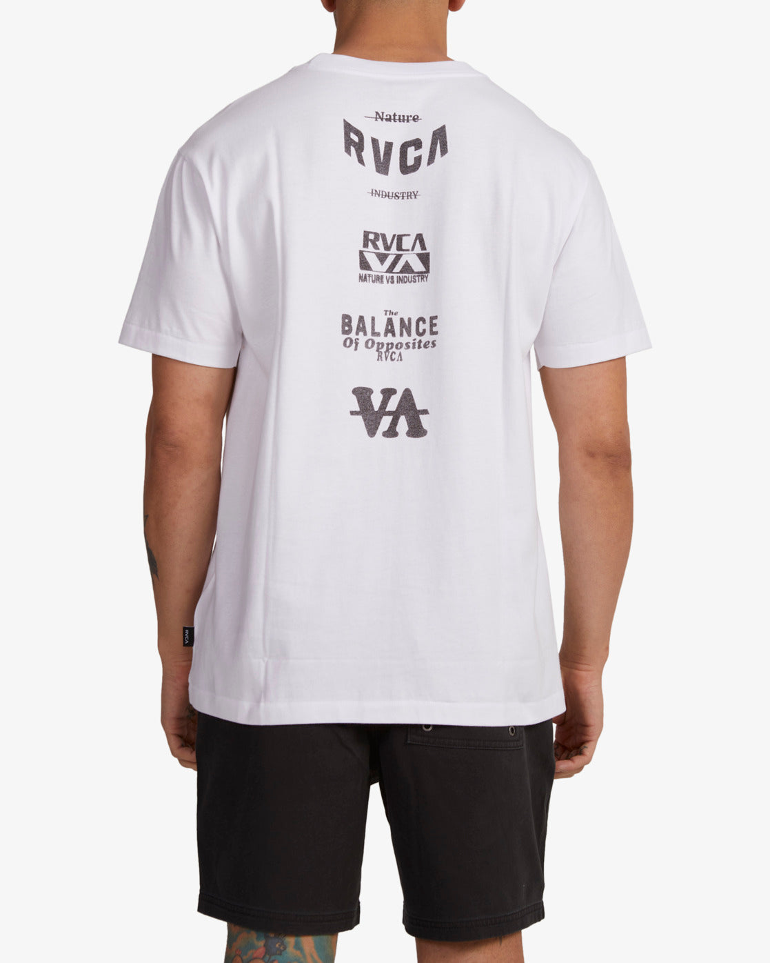 RVCA Branded Tee White