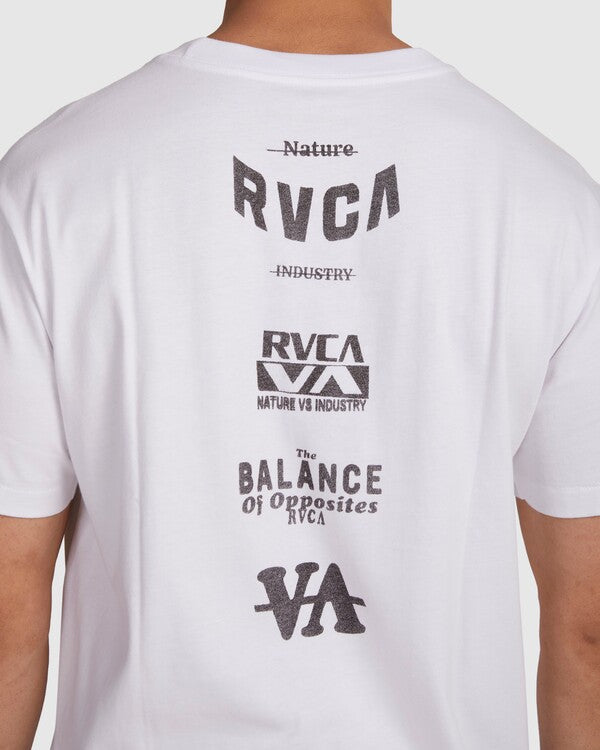 RVCA Branded Tee White