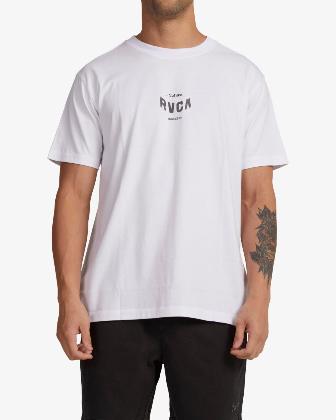 RVCA Branded Tee White