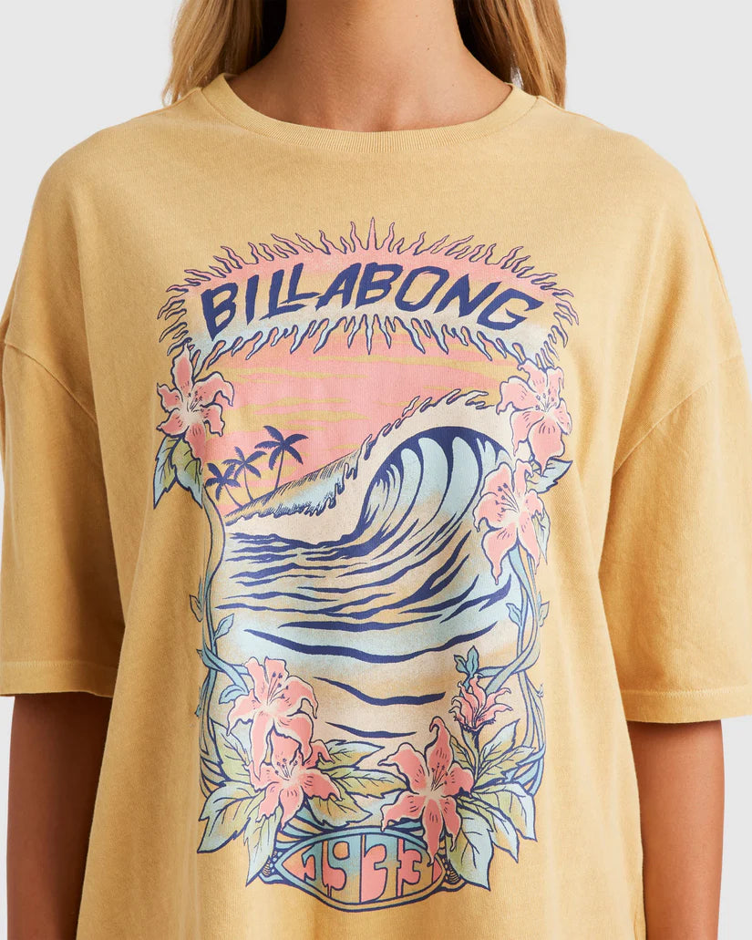 Billabong Tropical Blast Tee Yellow