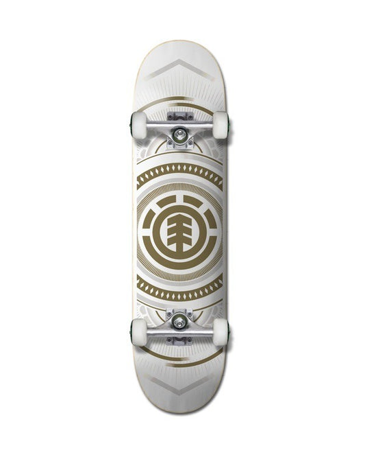 Element Hatched White Gold Complete Skateboard 8.0