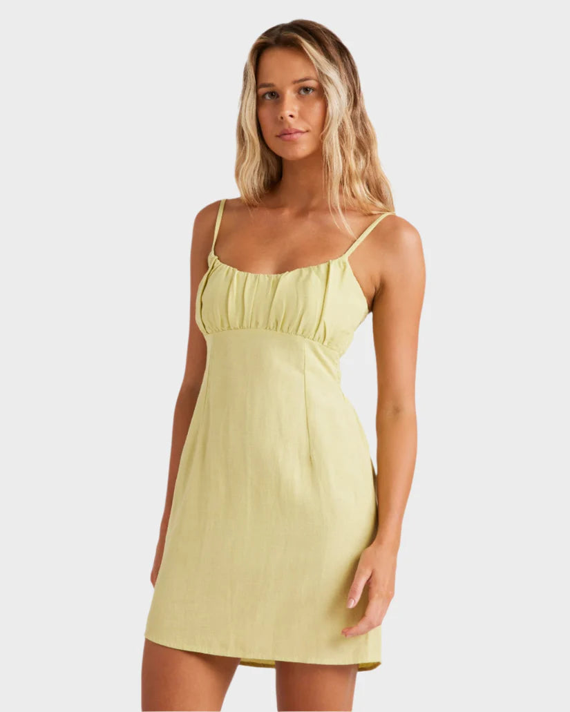 Billabong Angel Mini Dress Lime Zest