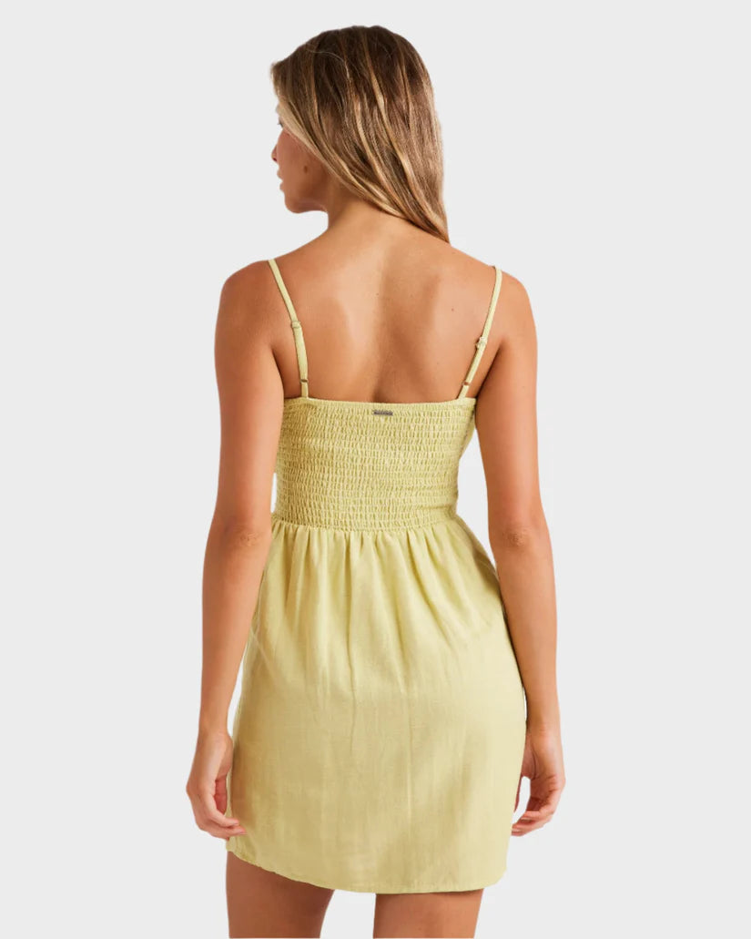 Billabong Angel Mini Dress Lime Zest