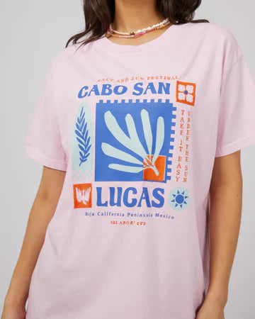 All About Eve Baja Standard Tee Pink