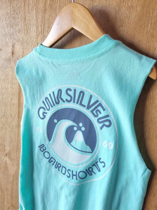 Quiksilver Youth Big Wheels Muscle Singlet Tank Beach Glass 8-16 years