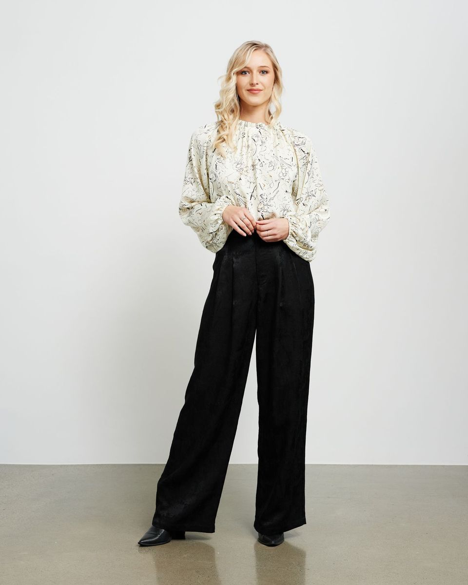 ET ALIA Bronte Pant Black Jaquard