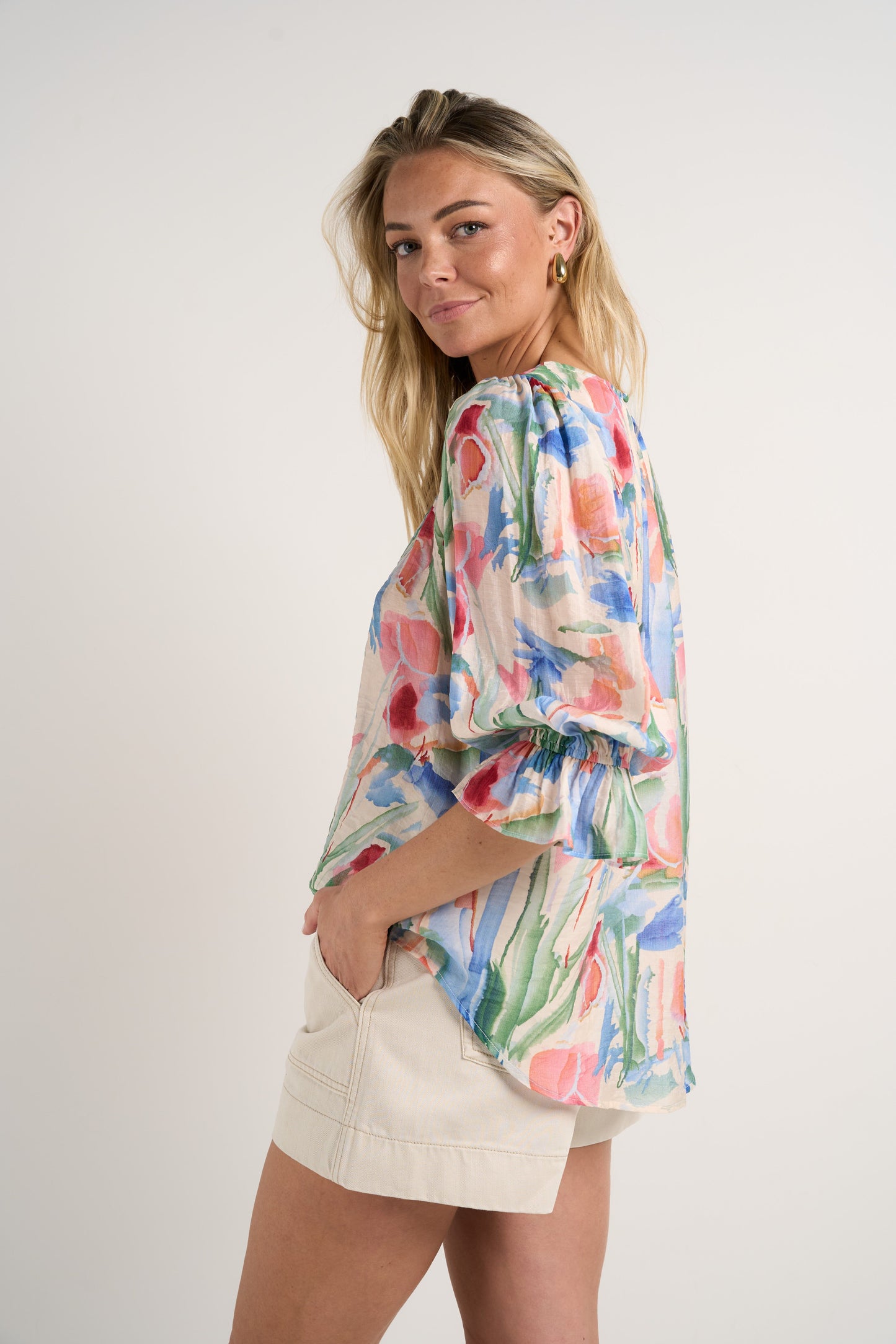 IVY + JACK Candid Watercolour Frill Sleeve