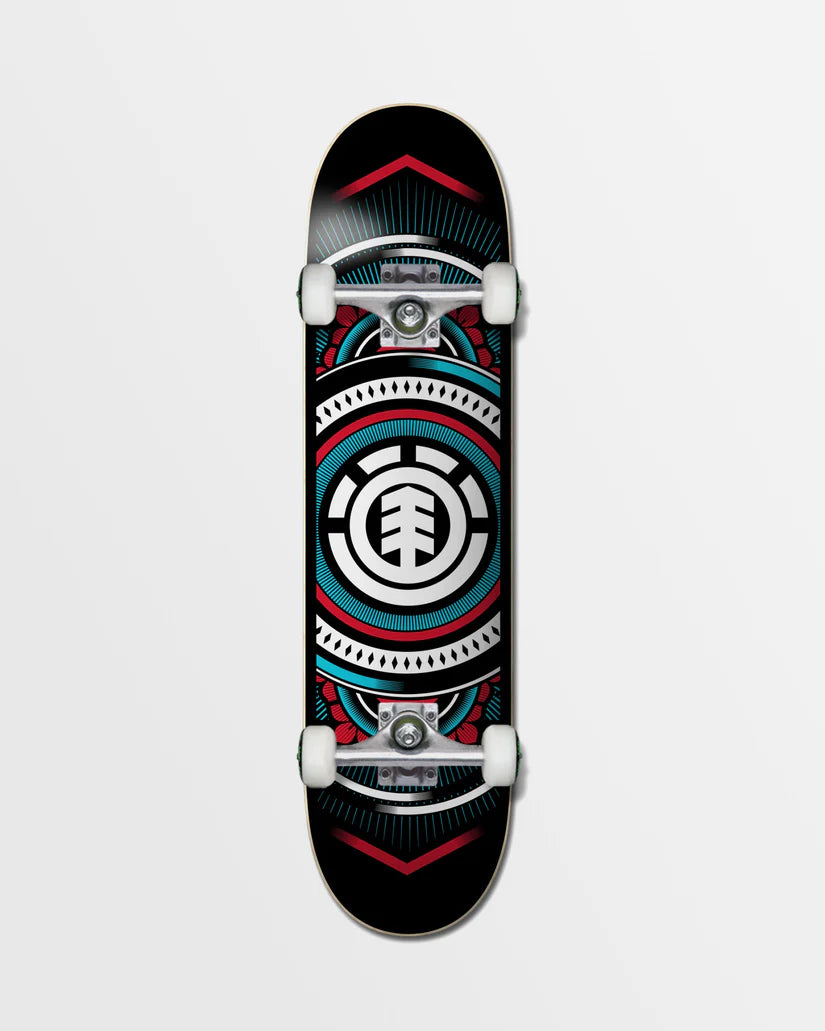 Element Hatched Red Blue Skateboard 8.0