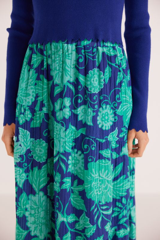 MINK PINK Connie Tiered Midi Skirt