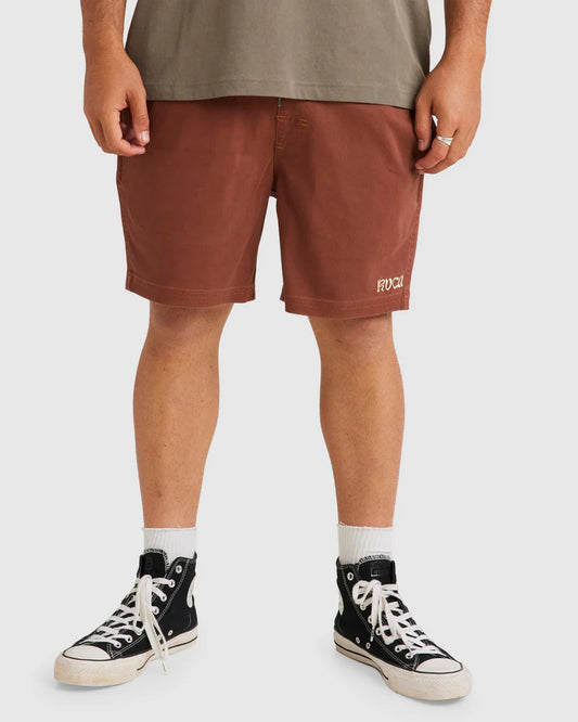 RVCA Escape Elastic Exotica Short Hazelnut