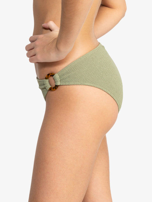 Roxy Essaouira Modeate Coverage Hipster Bikini Pant Oil Green