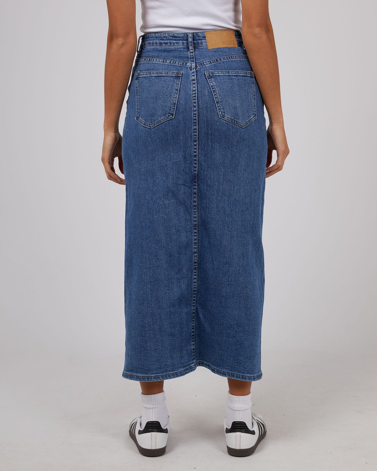 Silent Theory Eva Comfort Maxi Skirt Denim