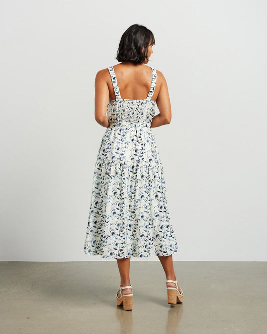 ET ALIA Ingrid Dress Indigo Petals