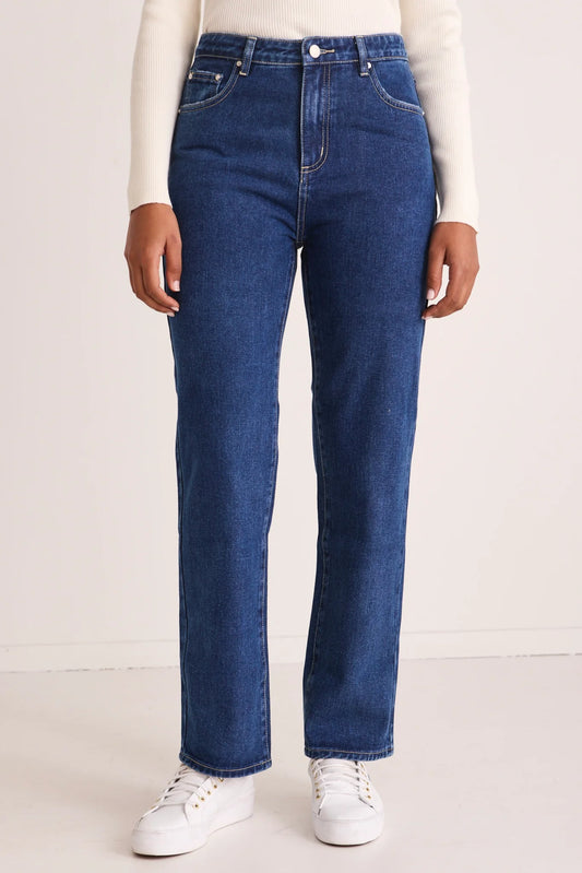 Among The Brave Lexie High Waist Straight Leg Jean