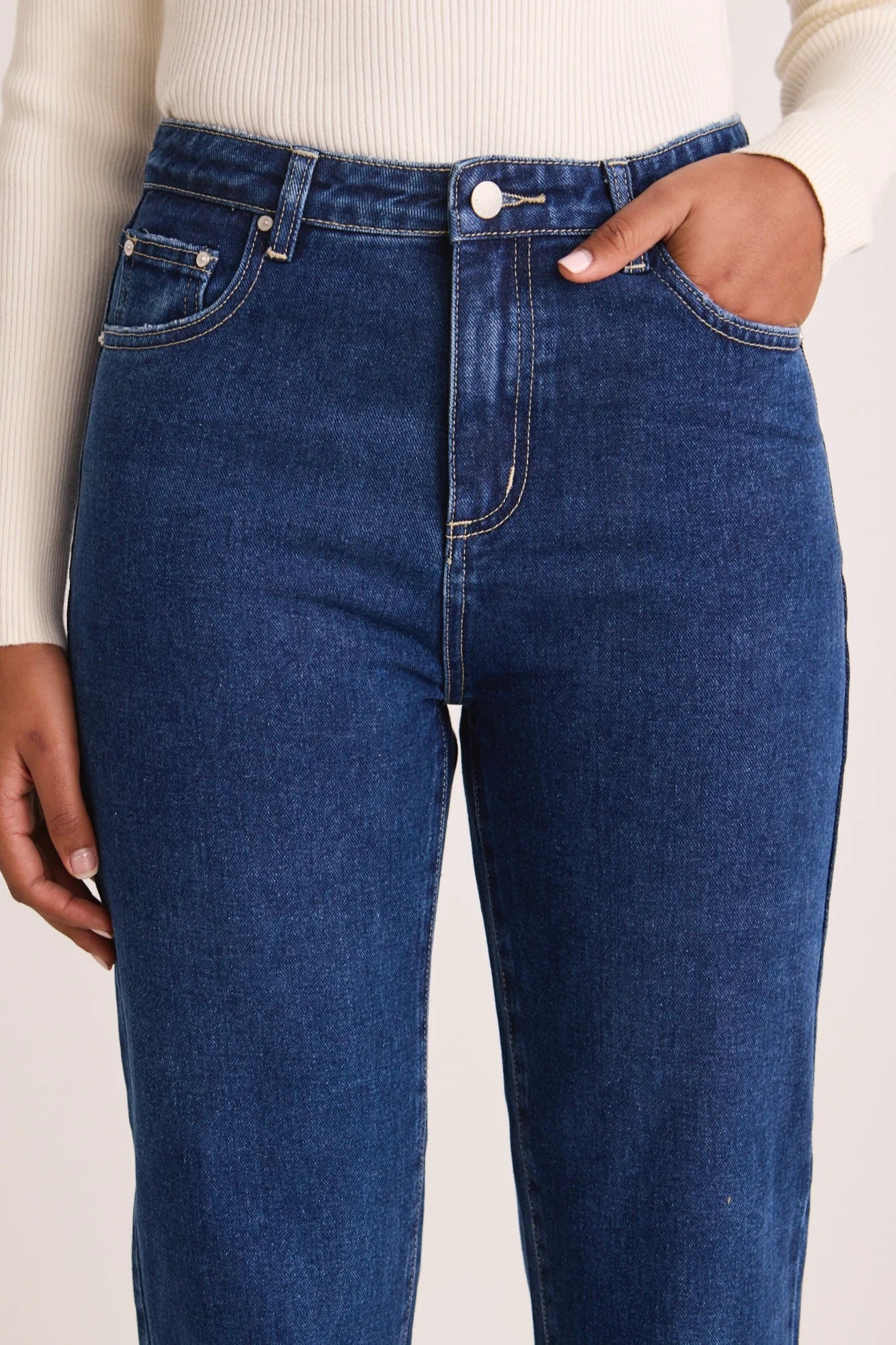 Among The Brave Lexie High Waist Straight Leg Jean