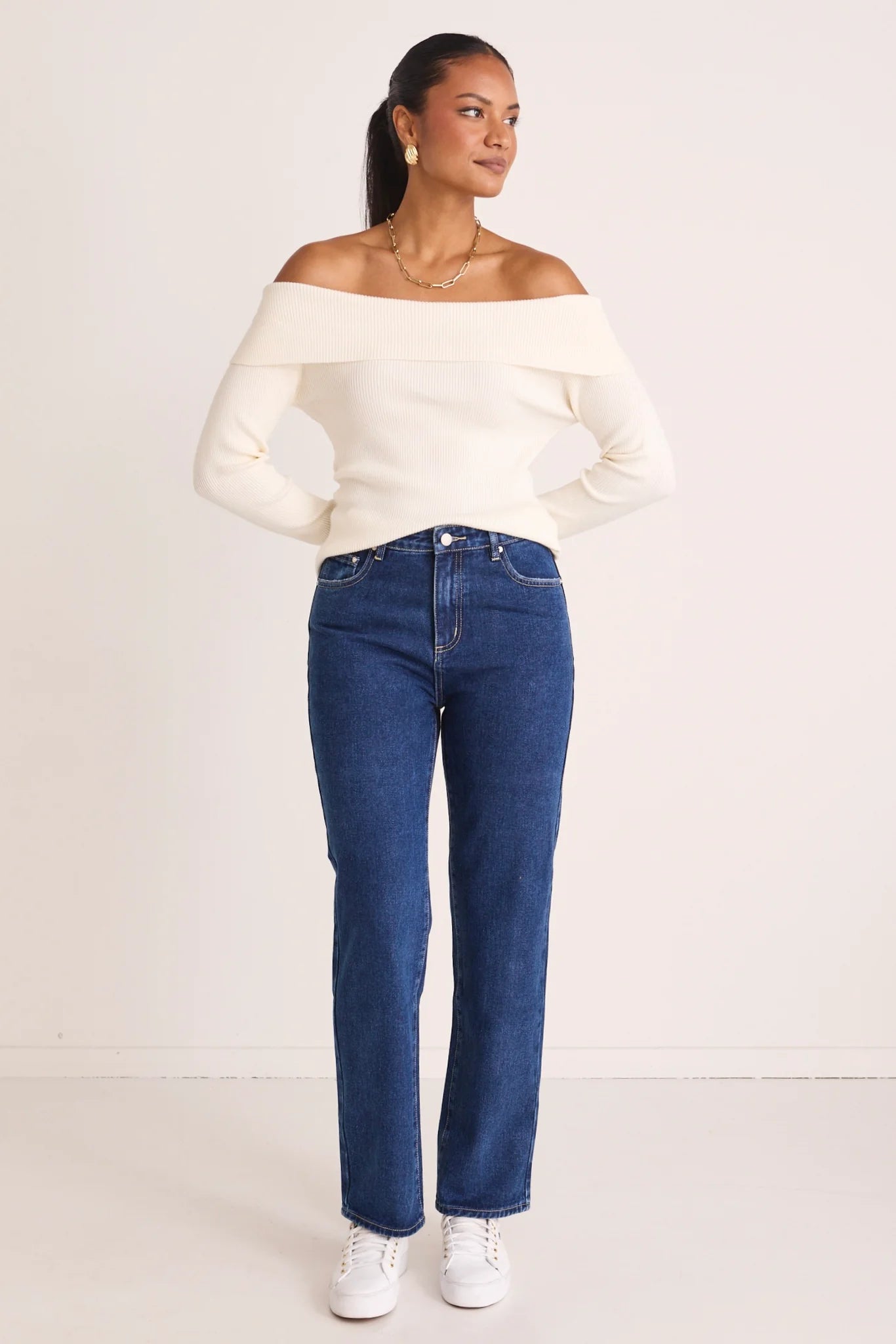 Among The Brave Lexie High Waist Straight Leg Jean