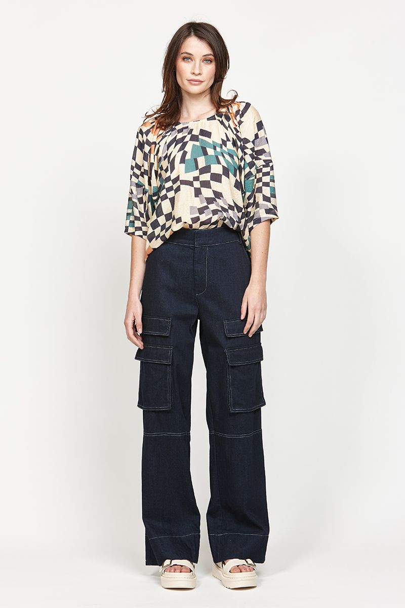 LEO+BE Emma Pant Blue