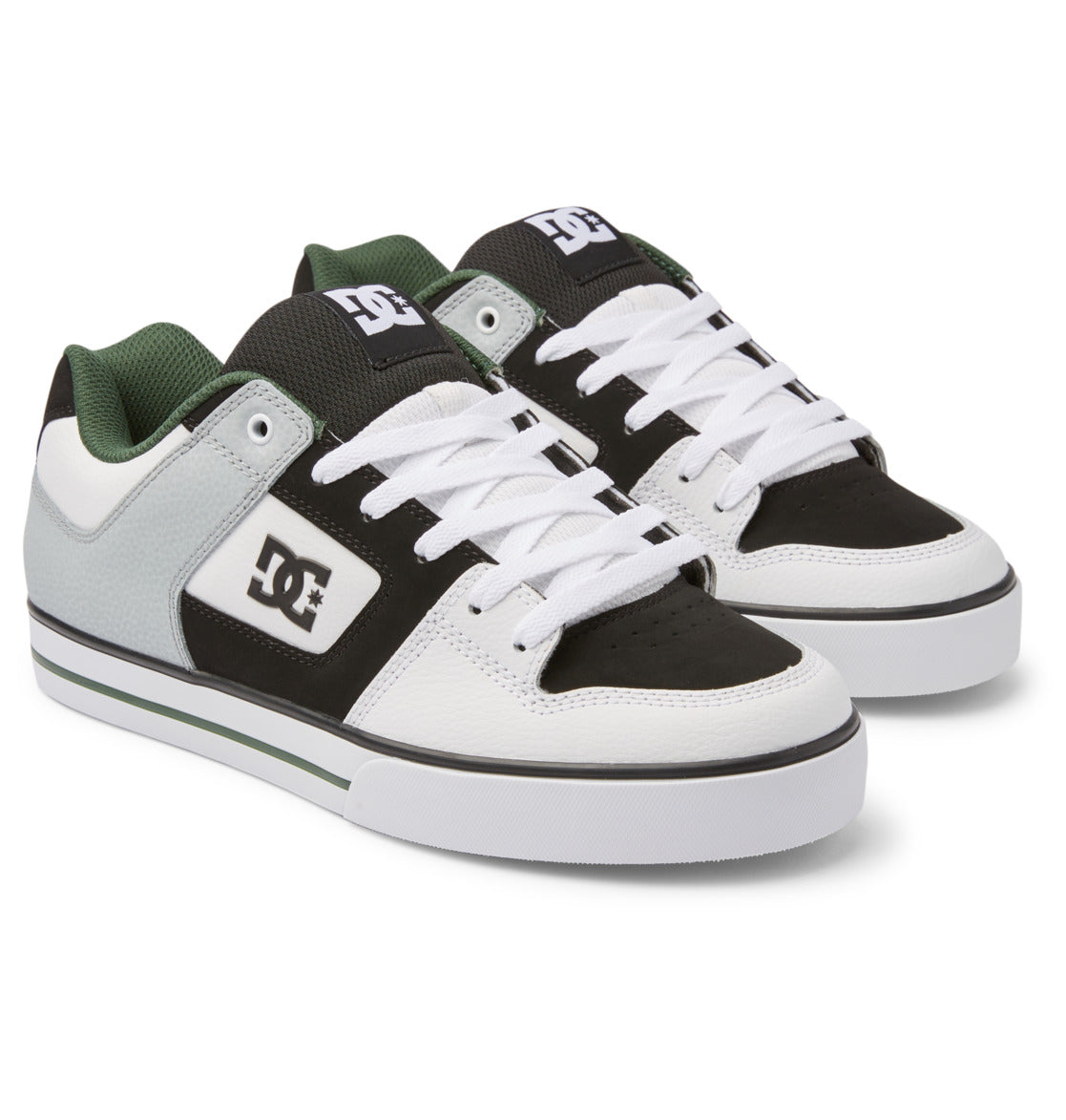 DC SHOES Pure White/Black/Green Shoe