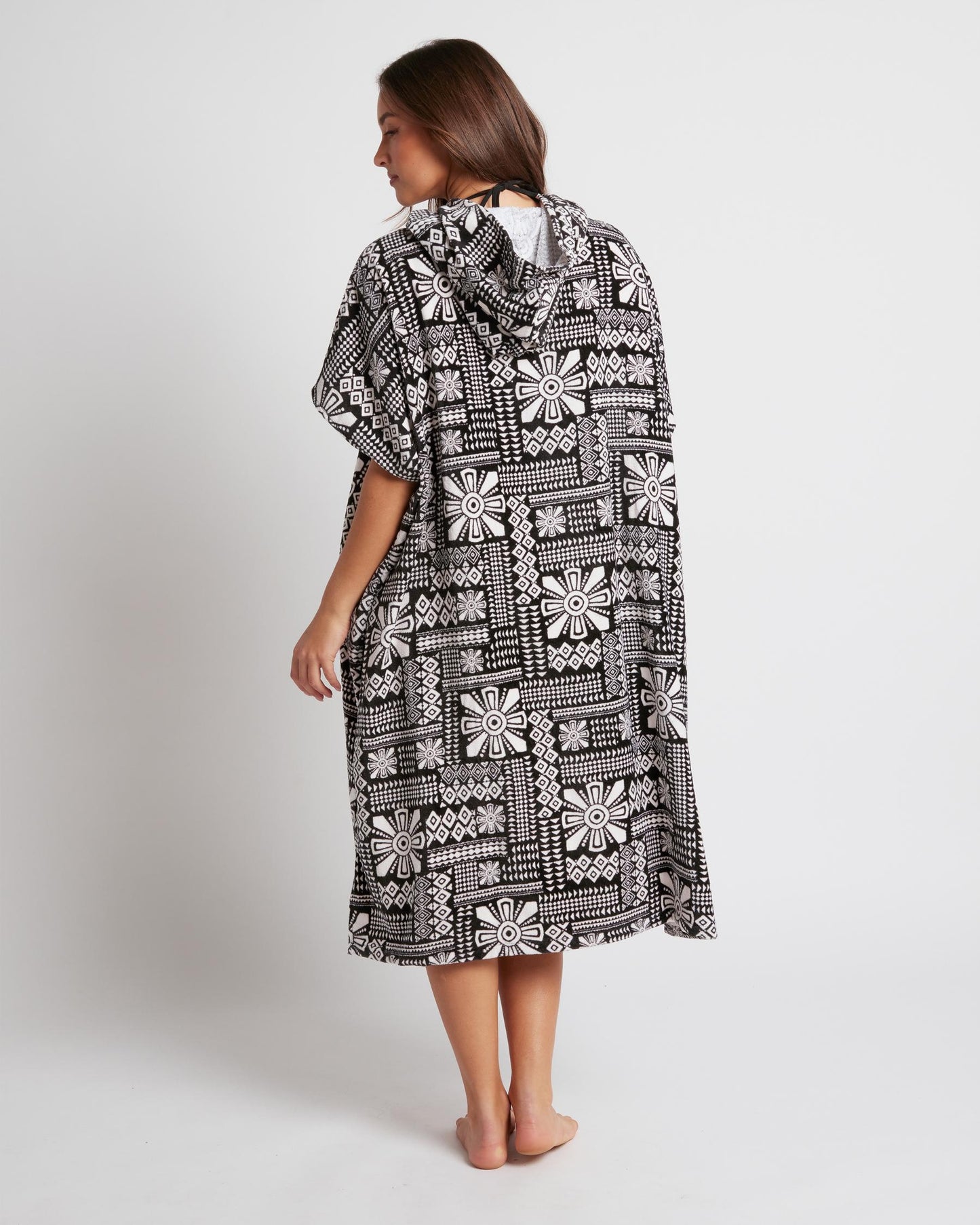 Roxy Stay Magical Womens Poncho Towel Phantom Print