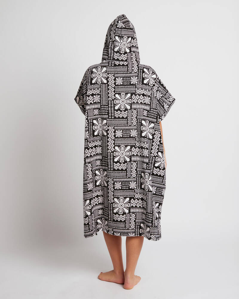 Roxy Stay Magical Womens Poncho Towel Phantom Print