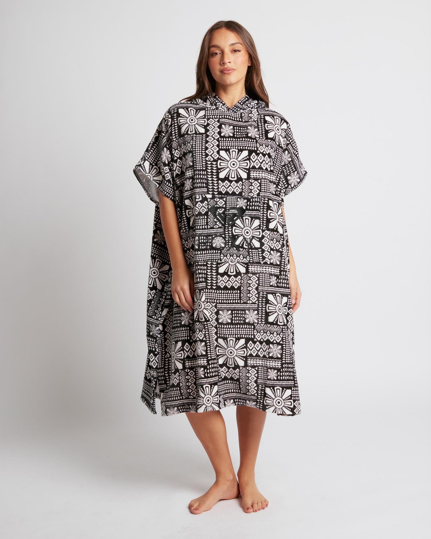 Roxy Stay Magical Womens Poncho Towel Phantom Print