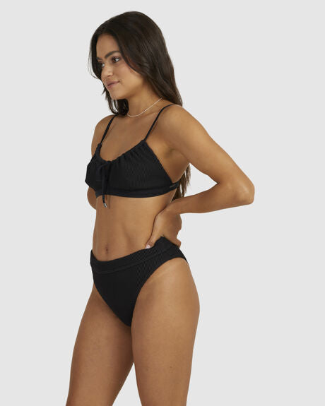 Billabong Summer High Coco Bralette Bikini Top Black Sands