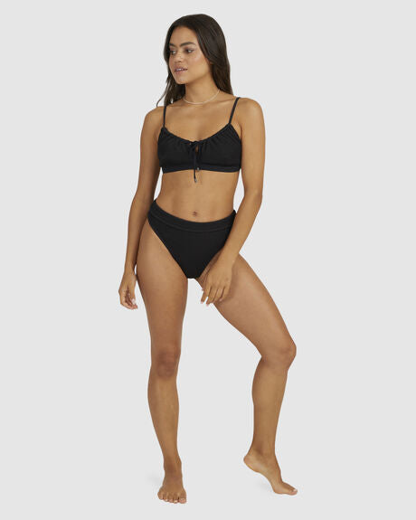 Billabong Summer High Coco Bralette Bikini Top Black Sands